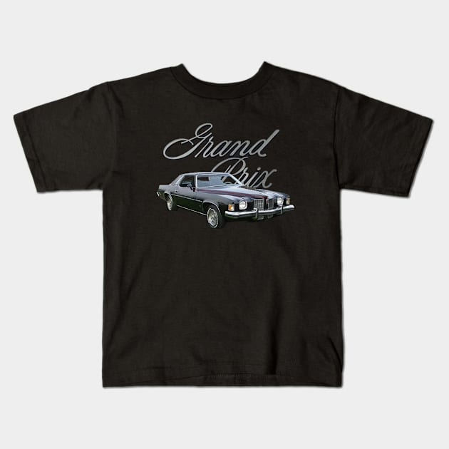 1973 Pontiac Grand Prix Kids T-Shirt by Permages LLC